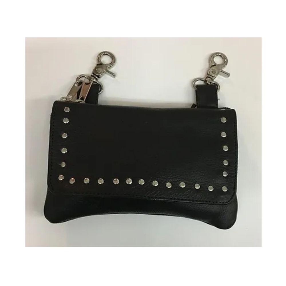 Milwaukee Leather Black Clip Purse